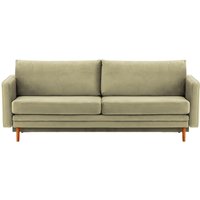 Lioni Sofa Bed with Storage, mink, Leg colour: aveo