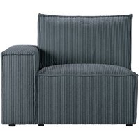 Charles Single LHF Corner Modular Unit (1L), Poso 34 - dark gray