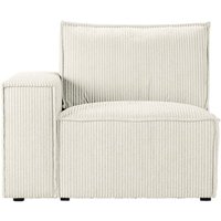 Charles Single LHF Corner Modular Unit (1L), Poso 38 - yellowish cream