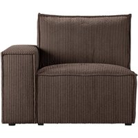 Charles Single LHF Corner Modular Unit (1L), Poso 6 - brown
