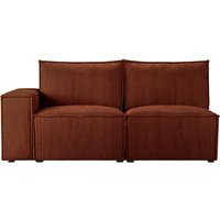 Charles 2 Seater LHF Corner Modular Unit (2L), Poso 39 - red