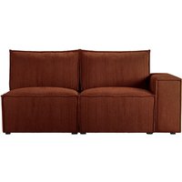 Charles 2 Seater RHF Corner Modular Unit (2R), Poso 39 - red