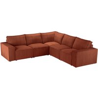 Charles Large Modular Corner Sofa, Poso 39 - red