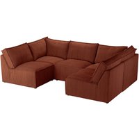 Charles U-Shaped Modular Sofa, Poso 39 - red