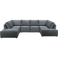 Charles Large U-Shaped Modular Sofa, graphite