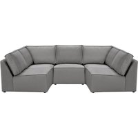 Charles U-Shaped Modular Sofa, blue