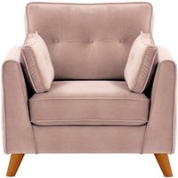 Magnus Armchair, lilac, Leg colour: aveo