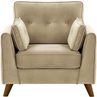 Magnus Armchair, mink, Leg colour: dark oak