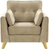 Magnus Armchair, mink, Leg colour: like oak