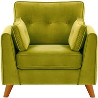 Magnus Armchair, olive green, Leg colour: aveo