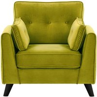 Magnus Armchair, olive green, Leg colour: black