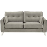 Magnus 2,5 Seater Sofa, silver, Leg colour: white