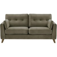 Magnus 2,5 Seater Sofa, grey, Leg colour: wax black