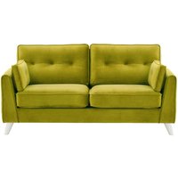 Magnus 2,5 Seater Sofa, olive green, Leg colour: white
