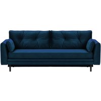 Magnus Sofa Bed with Storage, blue, Leg colour: black