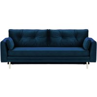 Magnus Sofa Bed with Storage, blue, Leg colour: white