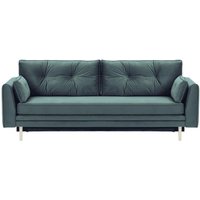 Magnus Sofa Bed with Storage, dirty blue, Leg colour: white