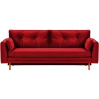 Magnus Sofa Bed with Storage, dark red, Leg colour: aveo