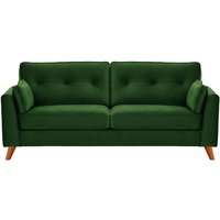 Magnus 3 Seater Sofa, dark green, Leg colour: aveo
