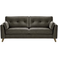 Magnus 3 Seater Sofa, graphite, Leg colour: wax black