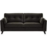 Magnus 3 Seater Sofa, black, Leg colour: black