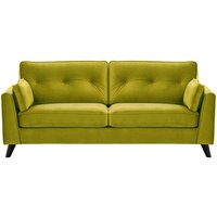 Magnus 3 Seater Sofa, olive green, Leg colour: black