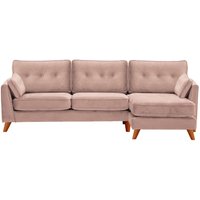 Magnus Right Hand Corner Sofa, lilac, Leg colour: aveo