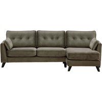 Magnus Right Hand Corner Sofa, grey, Leg colour: black