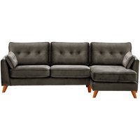 Magnus Right Hand Corner Sofa, graphite, Leg colour: aveo