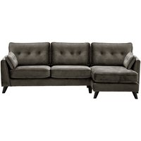 Magnus Right Hand Corner Sofa, graphite, Leg colour: black