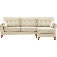 Magnus Right Hand Corner Sofa, light beige, Leg colour: aveo