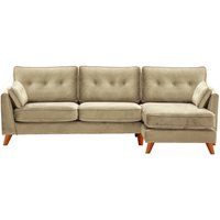 Magnus Right Hand Corner Sofa, mink, Leg colour: aveo