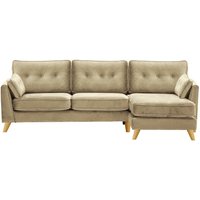 Magnus Right Hand Corner Sofa, mink, Leg colour: like oak