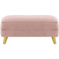 Magnus Footstool, lilac, Leg colour: like oak