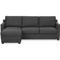 Kropp Left Hand Corner Sofa Bed With Storage, dark grey