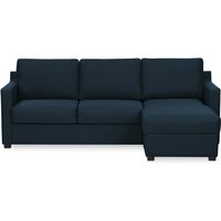 Kropp Right Hand Corner Sofa Bed With Storage, blue