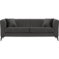Mary 3 seater sofa, graphite, Leg colour: matte black