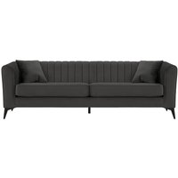 Mary 4 seater sofa, graphite, Leg colour: matte black