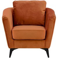 Mary Accent Chair, V 33 - Rust, Leg colour: matte black