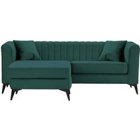 Mary Universal Corner Sofa, dark green, Leg colour: matte black