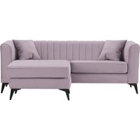 Mary Universal Corner Sofa, lilac, Leg colour: matte black