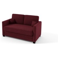 Boom 2 Seater Sofa Bed, aubergine