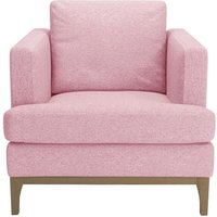 Scarlett Armchair, pink, Leg colour: wax black