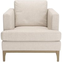 Scarlett Eco Armchair, Cream, Leg colour: wax black