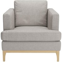 Scarlett Eco Armchair, Grey, Leg colour: like oak
