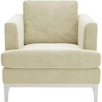 Scarlett Eco Armchair, Cream, Leg colour: white