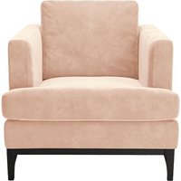 Scarlett Eco Armchair, pink, Leg colour: black