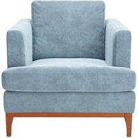 Scarlett Eco Armchair, light blue, Leg colour: aveo