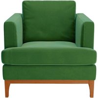 Scarlett Armchair, dark green, Leg colour: aveo