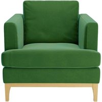 Scarlett Armchair, dark green, Leg colour: like oak